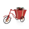 Decorazione natalizia Santa Claus colore rosso 1 posto in metallo