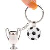 Set 12 Pz Portachiavi Da Calcio Con Pallone Coppa Per Uomo Donna Sportivo Bomboniere