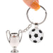 Set 12 Pz Portachiavi Da Calcio Con Pallone Coppa Per Uomo Donna Sportivo Bomboniere