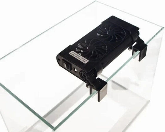 Doppia Ventola Di Raffreddamento Per Acquario Ventilatore Doppio 12v 50mm Fs-602