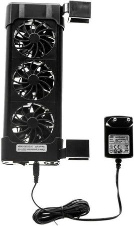Tripla Ventola Di Raffreddamento Per Acquario 3 Ventole 12 Volt 0.5a 50mm Fs-603