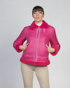 Matilde - Giacca Donna Rosa in vero montone Shearling