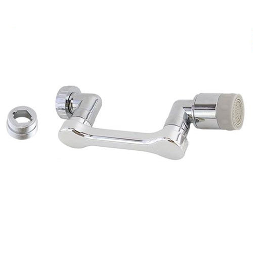 Raccordo Per Rubinetto Braccio Girevole A 360° In Plastica Universale 15cm 87523