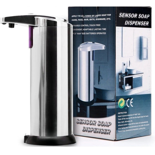Dispenser Di Sapone Liquido Automatico Con Sensore Erogatore Sapone Mani Bagno 59385