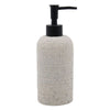Dispenser Per Sapone Liquido Effetto Tela Juta Con Pompa Nera Accessorio Bagno 87826