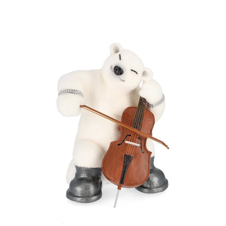 Orso decorativo "Stevie" in PVC e polistirolo per decorazione natalizia