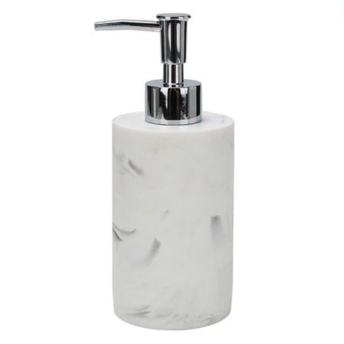 Dispenser Dosatore Sapone Liquido Accessorio Bagno Arredo Effetto Marmo Bianco 87829