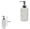Dispenser Dosatore Sapone Liquido Accessorio Bagno Arredo Effetto Marmo Bianco 87829