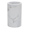Bicchiere Porta Spazzolini Effetto Marmo Bianco Accessorio Arredo Da Bagno 87830