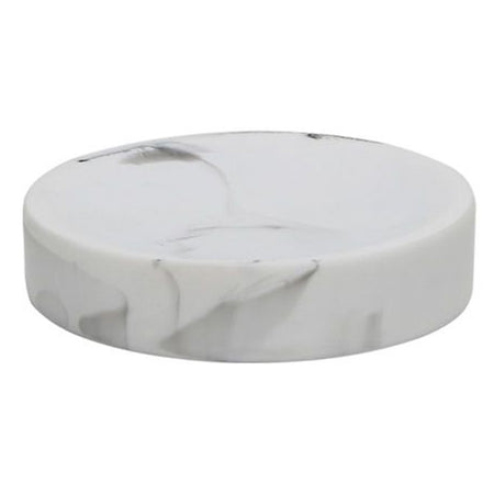 Piattino Porta Sapone Saponetta Bagno Accessorio Arredo Effetto Marmo Bianco 87831