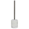 Porta Scopino Con Scopettino Wc Bagno Effetto Marmo Bianco Accessorio Arredo 87832