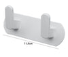 Appendiabiti Con 2 Ganci Appendino Portasciugamano Bagno Casa Cucina Bianco 59741