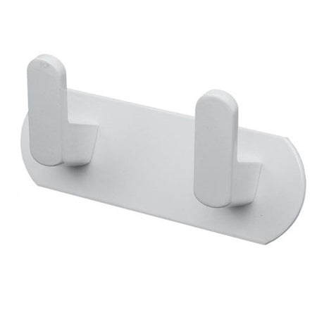 Appendiabiti Con 2 Ganci Appendino Portasciugamano Bagno Casa Cucina Bianco 59741