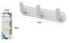 Appendiabiti Con 3 Ganci Appendino Portasciugamano Da Bagno Casa Cucina Bianco 59742