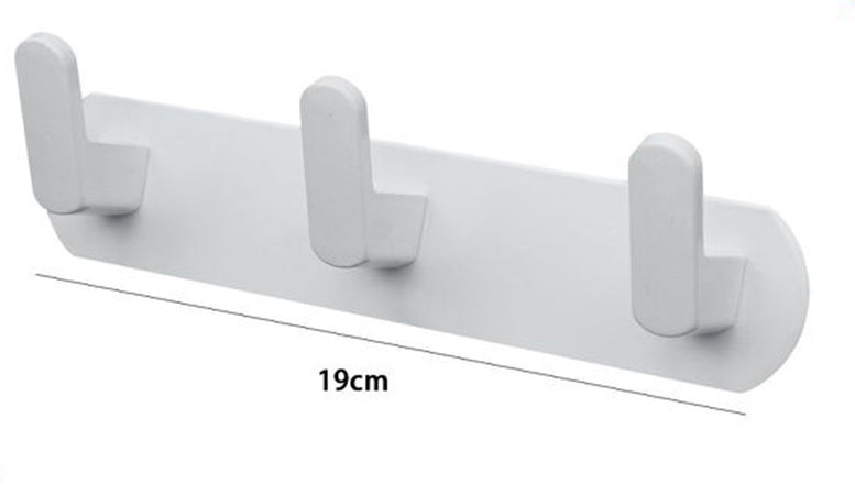 Appendiabiti Con 3 Ganci Appendino Portasciugamano Da Bagno Casa Cucina Bianco 59742