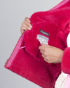Matilde - Giacca Donna Rosa in vero montone Shearling