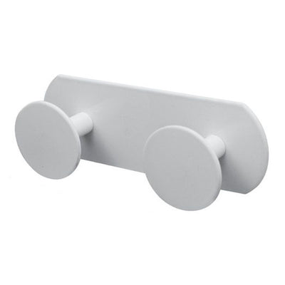 Appendino Con 2 Ganci Appendi Porta Asciugamano A 2 Posti Bagno Casa Bianco 59771