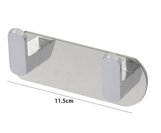 Appendiabiti Con 2 Ganci Appendino Portasciugamano Bagno Casa Cucina Cromato 59731