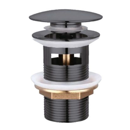Piletta Click Clack Lavabo Lavandino Universale 1/4 Pop Up Tappo Di Scarico Nero 59606
