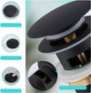 Piletta Click Clack Lavabo Lavandino Universale 1/4 Pop Up Tappo Di Scarico Nero 59606