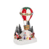 Paesaggio natalizio Denver con mongolfiera in polistirolo con luci Led per villaggi natalizi