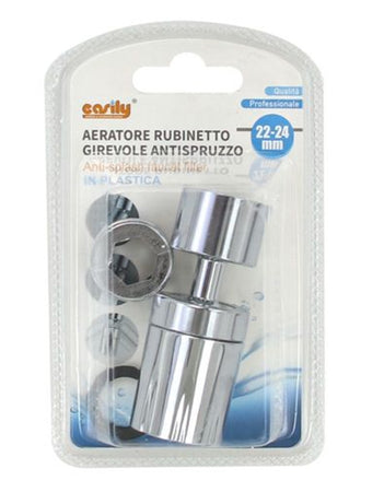 Aeratore Rompigetto Prolunga Rubinetto Girevole Antispruzzo In Plastica 22-24mm 87977