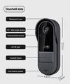 Videocitofono Campanello Senza Fili Da Esterno Impermeabile Ip67 Schermo Ips 4,3''