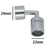 Filtro Rompigetto Aeratore Rubinetto Antispruzzo Con Snodo In Plastica 22-24mm 87978