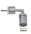 Filtro Rubinetto Antispruzzo Con Snodo In Metallo Rompigetto Aeratore 22-24mm 87979