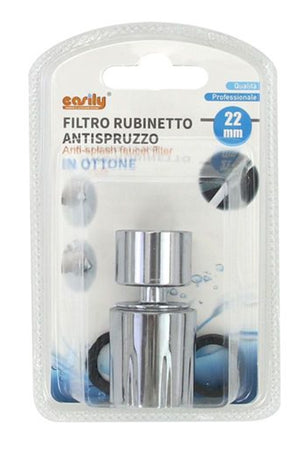 Filtro Aeratore Rompigetto Prolunga Rubinetto Antispruzzo In Ottone Da 22 Mm 87193