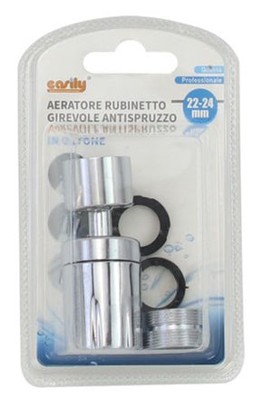 Aeratore Rompigetto Prolunga Rubinetto Girevole Antispruzzo In Ottone 22-24mm 87194