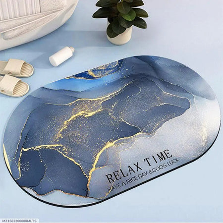 Tappeto Tappetino Antiscivolo Da Bagno Doccia Ovale Morbido Assorbente 38x58cm 87225