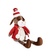 Cane peluche natalizio Camillo con cappello decorazione per interno