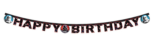 1 FESTONE HAPPY BIRTHDAY TEMA STAR WARS 1,6MT