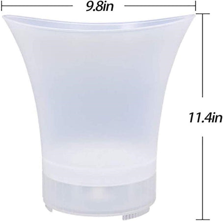 Secchiello Per Ghiaccio A Led Altoparlante Bluetooth Wireless Portatile Spiaggia Feste