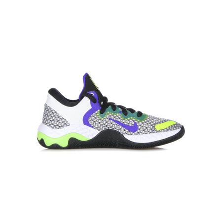 NIKE NBA Scarpa Bassa Uomo Renew Elevate Ii White/black/volt/indigo Burst da uomo