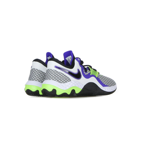NIKE NBA Scarpa Bassa Uomo Renew Elevate Ii White/black/volt/indigo Burst da uomo
