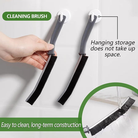 Kit 4pz Spazzola Per Pulizia Fessure Di Bagno Cucina Della Pista Di Finestra Porta