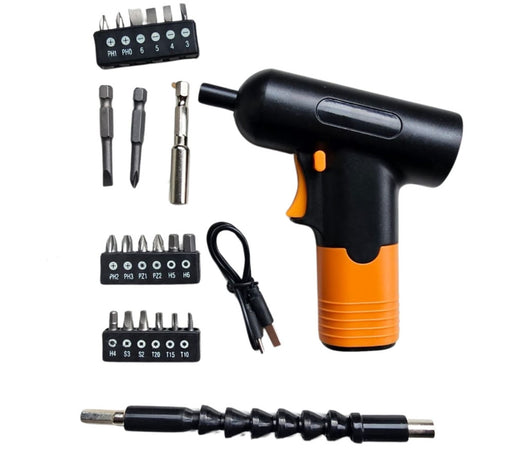 Avvitatore Mini Cacciavite Elettrico Batteria Ricaricabile 21 Pz Cavo Usb