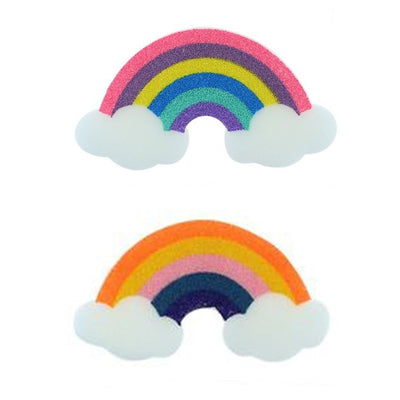 Set 2 Pz Spugna Corpo Bagno Doccia Tonificante Pelle Colorate Forma Di Arcobaleno 10689