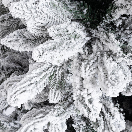 Albero di Natale innevato "Frejus" in PE Effetto Real Touch + PVC + Flock