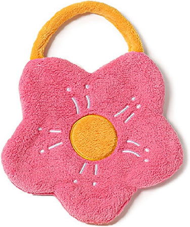 Asciugamano A Fiore Morbido Cordino Portatile Assorbente Per Bagno Cucina Bambini 10776