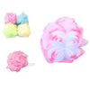 Set 2pz Spugna A Rete Esfoliante Retina Doccia Bagno Flower Colorate Marmorizzate 79305