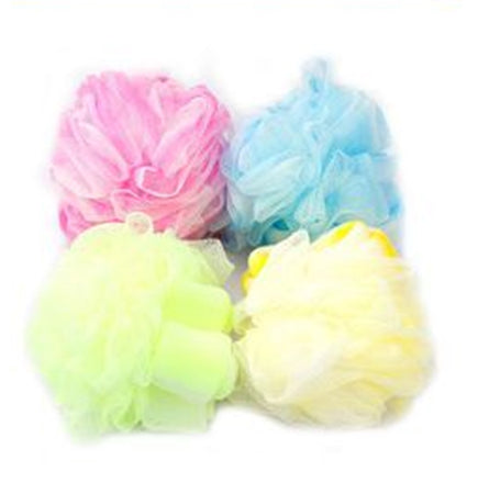Set 2pz Spugna A Rete Esfoliante Retina Doccia Bagno Flower Colorate Marmorizzate 79305