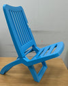 Set 4 Sedie Spiaggina Sdraio Spiaggia Mare Celeste Pieghevole In Plastica 023392