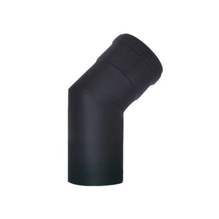 Curva a gomito per canna fumaria stufa a pellet in acciaio nero da 1,6 mm
