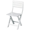 Set 4 Pz Sedia Sedie Da Giardino Patio Da Esterno Pieghevole Bianco Resina 002235