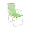Set 6pz Sedia Pieghevole Da Mare Spiaggia Campeggio In Metallo Tela Colorata 023282
