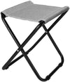 Set 3pz Sgabello Pieghevole In Metallo Tessuto Per Campeggio Pesca Spiaggia Mare 020228