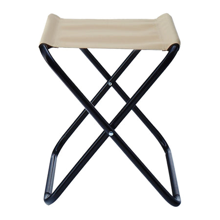 Set 3pz Sgabello Pieghevole In Metallo Tessuto Per Campeggio Pesca Spiaggia Mare 020228
